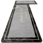 Washable kitchen rug, absorbent kitchen mat